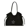 Bolso Tote Melanoid para Viajar para Mujer 2026 Nuevo Otoño Retro Gamuza Felpa Bolso de Hombro Único Gran Capacidad Bolso de Axila