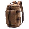 Mochila Atacado Quadrada Vertical Estilo Europeu e Americano Bolsa de Viagem Lona Exterior Grande Capacidade Cilíndrica Mochila Escolar Estudante