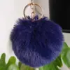 Llavero de bola de pelo de conejo rex imitación 8CM, colgante de bola de pelo de conejo rex artificial, accesorios para ropa, transfronterizo