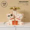 Adornos de gato de la suerte recolectan dinero código de barras de tienda mostrador de caja decoración de gato de la suerte regalo de inauguración de tienda nueva