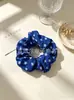 Elegante Cola de Caballo Dulce Estilo Coreano Goma para el Pelo Cuerda Floral de Gasa Scrunchie Tienda de Accesorios Fuente de Suministro Fábrica