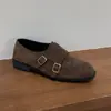 Zapatos de Cuero para Mujer Estilo Británico Retro con Tacones Gruesos, Nuevos Mocasines Brogue Versátiles Casuales 2025, Zapatos de Tacón Bajo