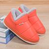 Zapatillas de algodón impermeables, bolsa de tacón para casa, zapatos para hombres y mujeres de mediana edad y mayores, bolsa de tacón, zapatos de nido de talla grande, zapatos de algodón, zapatos de invierno