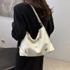 Bolsa Tote Texturizada Borboleta Retro Moda Mochila Multifuncional Grande Capacidade para o Dia a Dia Bolsa de Ombro Texturizada para Comércio Exterior