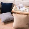 Funda de Almohada Cuadrada de Pana de Color Sólido Cojín de Oficina Funda de Almohada Sala de Estar Sofá Silla Cojín Almohada Cojín de Cama