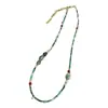 Collar de Piedra Natural Turquesa con Cuentas para Mujer Ágata Nuevo de Alta Gama Lujo Accesible Diseño de Nicho Cadena para Clavícula