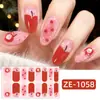 Adesivos de Unha de Natal Novos Zhengxiang Transfronteiriços com Flocos de Neve Brilhantes, Presentes de Natal, Adesivos de Unha Filme de Esmalte para Unhas de Comércio Exterior Europeu e Americano