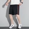 Shorts Casuales de Estampado Completo para Hombre Verano Delgados Sueltos Rectos Deportivos de Media Longitud Marca Trendy High Street Combinan con Todo Pantalones de Cinco Longitudes