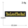 Adesivo de Tecido Bordado com Letra em Inglês Insígnia Bordada Personalizada para Computador Adesivo Roupas Jaqueta Patch de Reparo de Furo DIY