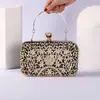 Bolso de Cena Transfronterizo Nuevo Bolso de Mano para Mujer Europeo y Americano Clutch de Banquete Incrustado de Diamantes Bolso de Mano para Vestido de Noche