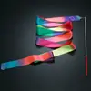 Cinta de Gimnasia Rítmica Rosa Degradado Adulto Niños Pequeños Cinta Flotante Cinta de Seda Accesorio de Performance Estudiantil