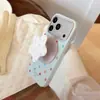 Soporte magnético de estrella de lunares color caramelo adecuado para funda de teléfono Apple 17pm, iPhone 18 estilo coreano 15 funda suave 16