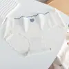 Ropa Interior de Seda de Hielo Sin Marcas Braguitas Dulces Lindas de Chica Japonesa Cintura Media Algodón en la Entrepierna Braguitas Finas Frescas de Verano