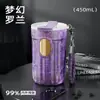 Copo Térmico de Titânio Puro de Alta Qualidade, Copo de Café com Canudo, Elegante e Moderno, Grande Capacidade, Portátil, Copo em Caixa de Presente de Luxo