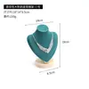 Maniquí de cuello modelo de cuello retrato de producto estante de decoración expositor de collares estante de accesorios de joyería estante de puesto de decoración