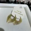 Pendientes Antiguos Egipcios de Metal Dorado 2025 Nuevo Estilo Caliente Pendientes Franceses de Alta Gama Pendientes Retro Simples de Lujo Ligero