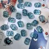 Atacado Pingente de Flor Tridimensional Esmaltado 13X18mm Pingente de Sorte Tridimensional Dupla Face Materiais para Pulseira Colar com Contas Feito à Mão DIY