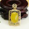 Pingente Quadrado de Ágata Vermelha Aiyu Colar de Calcedônia Amarelo Verde Joia Vintage Atacado ao Vivo Dropshipping S3110513