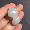 Nueva Cadena con Colgante Zodiaco Verde Tianshan Jade de Seda Dorada de Xinjiang Tallado Animal Tridimensional Colgante Zodiaco