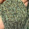 Cuentas angulares de pino africano de 2 mm Cuentas redondas facetadas hilo Turquesa africana Minicuenta