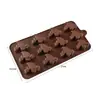 Molde de Silicone para Chocolate Desenho Animado Multiestilo Transfronteiriço Números e Letras Molde de Assar DIY Molde para Fudge Cubo de Gelo