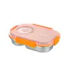 Plato de Cena para Niños de Acero Inoxidable 304 con Tapa, Plato Dividido, Plato de Comida para el Hogar, Plato de Comida para Comedor, Vajilla para Jardín de Infancia