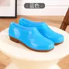 Botas de chuva curtas, sapatos impermeáveis, galochas, cobre-sapatos de borracha, botas de água, tamanho adulto feminino, para uso na cozinha, lavagem de carro, trabalho e uso no verão, com solas antiderrapantes