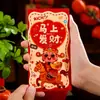 Sobres Rojos Festivos Estilo Chino, Sobres Rojos Creativos con el Dios de la Riqueza, Nuevos Sobres Rojos Personalizados Lindos para Saludos de Año Nuevo para Bebés