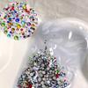 Joyería para uñas con diamantes redondos dorados de colores mixtos de tamaño 1440, Joker, diamante plano clásico, accesorios para uñas DIY