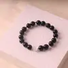 Pulseira de Obsidiana Estelar Dia e Noite Atacado, Pulseiras de Casal a Partir de Uma Peça, Presente Estilo Ins de Luxo Leve