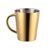 Alça tropical isolada de camada dupla Milk Cup 304 copo de água de aço inoxidável caneca de restaurante coreano logotipo da taça de cerveja