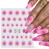 Adesivos de Nail Art Novos Transfronteiriços Full Beauty com Verso Adesivo Estilo Doce Camélia Flores Pequenas Adesivos de Unha Adesivos