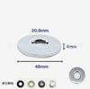 Acero inoxidable 304 luz espejo 4 puntos luz brillante superficie brillante válvula angular grifo trefilado cubierta de pared cubierta para agujero de pared cubierta fea cubierta para agujero 201