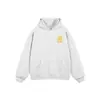 Marca moderna estilo americano, grossa e pesada, coleção outono/inverno 2026, forrada com fleece, modelagem solta, moletom com capuz plus size, estilo high-street feminino, look para casal