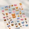 Pegatinas para Uñas de Oso Miel de Dibujos Animados Repujadas en Hierro Pintadas a Mano Ts1244 Lindos Dulces Geniales Pegatinas Adhesivas para Uñas de Oso