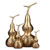 Ornamento de cabaça de cobre atacado pingente de cabaça oca aberta para fofoca decoração de casa e escritório artesanato presente