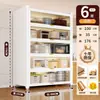 Armário de armazenamento de chão para cozinha e sala de jantar com porta, armário de armazenamento com porta, micro-ondas, forno, panela, armário de armazenamento de função multicamada, prateleira