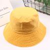 Chapéu de Pescador Jeans Babado Estilo Japonês Chapéu de Sol de Verão Feminino Chapéu Casual Chapéu Bacia de Moagem Chapéu de Pano Lavado