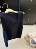 Chaleco de Punto Bordado Hecho a Mano Industria Pesada para Mujer Otoño Cuello Botón Cárdigan Chaleco Corto Para Superponer