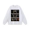 Camiseta de manga larga estilo americano High Street con estampado de Diablo Oscuro de alta resistencia para hombre y mujer, retro, moderna, nueva, top básico