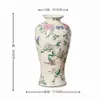 Jingdezhen Cerámica Pintada a Mano con Flores Pasteles y Pájaros Estilo Chino Tarro General con Tapa Decoración de Arreglos Florales para Sala de Estar Adornos Venta al por Mayor