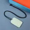 Collar de Cuerda Redonda Cuerda para el Cuello DIY Trenzado Elástico Semiterminado Cordón para Colgante Cera de Abeja Esmeralda Jade Cordón para Colgante