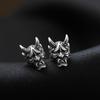 Pendientes de calavera vintage retro prajna, pendientes góticos punk transfronterizos de AliExpress, venta al por mayor de fábrica.