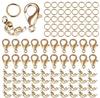 100 Piezas Aleación Broche de Langosta Hebilla de Bolsa Anillo Conector Hebilla Pulsera Collar Cadena Suministros para Hacer Joyería DIY