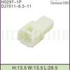 Conector de Carro Dj7011-6.3-11 com Plugue e Soquete de Terminal de Cobre 1P Alimentação de Energia