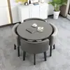 Mesa de Recepção Simples e Combinação de Cadeiras Mesa de Negociação Recepção de Loja Comercial Mesa e Cadeira Mesa Redonda Pequena para Lazer de Escritório