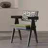 Mesa y Sillas de Comedor Nórdicas Chandigarh, Silla de Ratán Famosa en Internet para Sala de Estar del Hogar, Cafetería de Té con Leche, Casa de Huéspedes, Silla de Comedor de Madera Maciza para Ocio