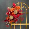 Flores Artificiais de Casamento Arranjo de Orquídea Chidori Guia de Corredor de Flores Palco T Arte Floral Série Vermelho Champagne Vela de Palco