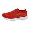 Comercio Exterior Transfronterizo Talla Grande Primavera y Otoño Nueva Moda Casual Strass Mosca Tejida Estilo Deportivo para Mujer Zapatos Casuales para Mujer en Stock