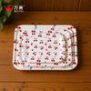 Bandeja rectangular de melamina para baño del hogar, plato creativo para frutas, plato para pasteles, plato para snacks, plato de almacenamiento para tazas de agua de mesa